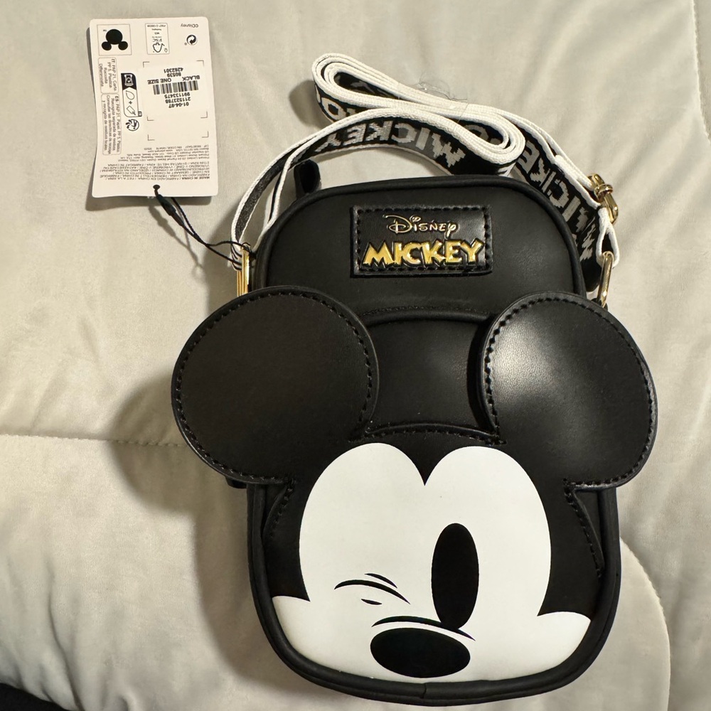 Disney Mickey Mouse Black and White Crossbody Bag